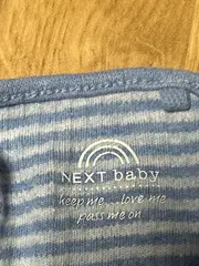 Vorschaubild 4 von Baby Body Langarm gestreift Gr. 98 Blau Baumwolle Kinder
