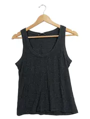 Vorschaubild 1 von Damen Top Gr. 36/S Grau Basic Rippstrick Ärmellos