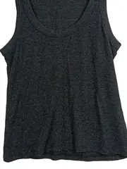 Vorschaubild 2 von Damen Top Gr. 36/S Grau Basic Rippstrick Ärmellos
