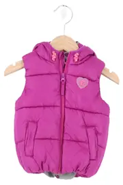 Vorschaubild 1 von Kinder Steppweste Gr. 68 Rosa Outdoor Preppy Kapuze