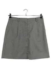 Vorschaubild 1 von Damen Faltenrock Gr. 36 Grau Casual Minirock