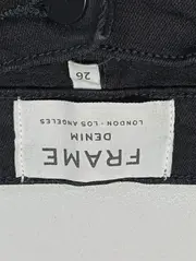 Vorschaubild 3 von DENIM Damen Jeans Slim Fit W26/34/XS Schwarz Fransen Casual