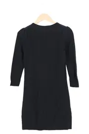 Vorschaubild 2 von Damen Freizeitkleid Strickkleid Gr. 36/S Schwarz Basic