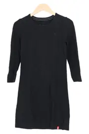 Vorschaubild 1 von Damen Freizeitkleid Strickkleid Gr. 36/S Schwarz Basic