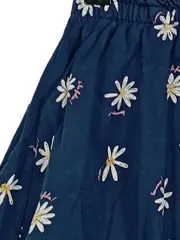Vorschaubild 2 von Mädchen A-Linienrock Gr. 110 cm Blau Blumenmuster Casual