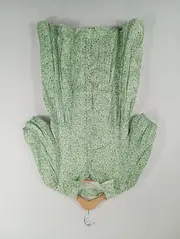Vorschaubild 4 von Mädchen Blusenkleid Blumenmuster Grün Gr. 164 Viskose