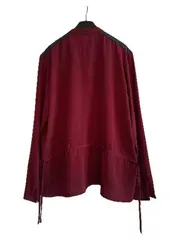 Vorschaubild 4 von Damen Bluse Rot Casual Gr. 38/M Langarm Shirt