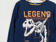 Vorschaubild 3 von dopodop Langarmshirt Jungen Dinosaurier Blau Gr. 122