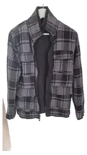 Vorschaubild 1 von EDC Herren Sweatjacke Kariert Grau Gr. 38 Casual