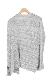 Vorschaubild 2 von Damen Strickjacke Cardigan Grau 34/XS Baumwolle Acryl Basic