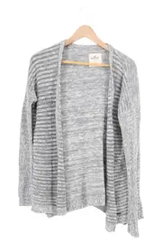 Vorschaubild 1 von Damen Strickjacke Cardigan Grau 34/XS Baumwolle Acryl Basic