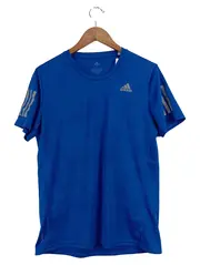 Vorschaubild 1 von Herren Sport Shirt Blau Kurzarm Polyester Gr. 46/S