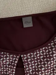 Vorschaubild 3 von Damen Langarmshirt Gr. 40 Lila Casual Polyamid