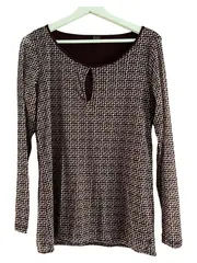 Vorschaubild 1 von Damen Langarmshirt Gr. 40 Lila Casual Polyamid