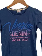 Vorschaubild 5 von Langarmshirt Mädchen Gr. 158 Blau Baumwolle Casual