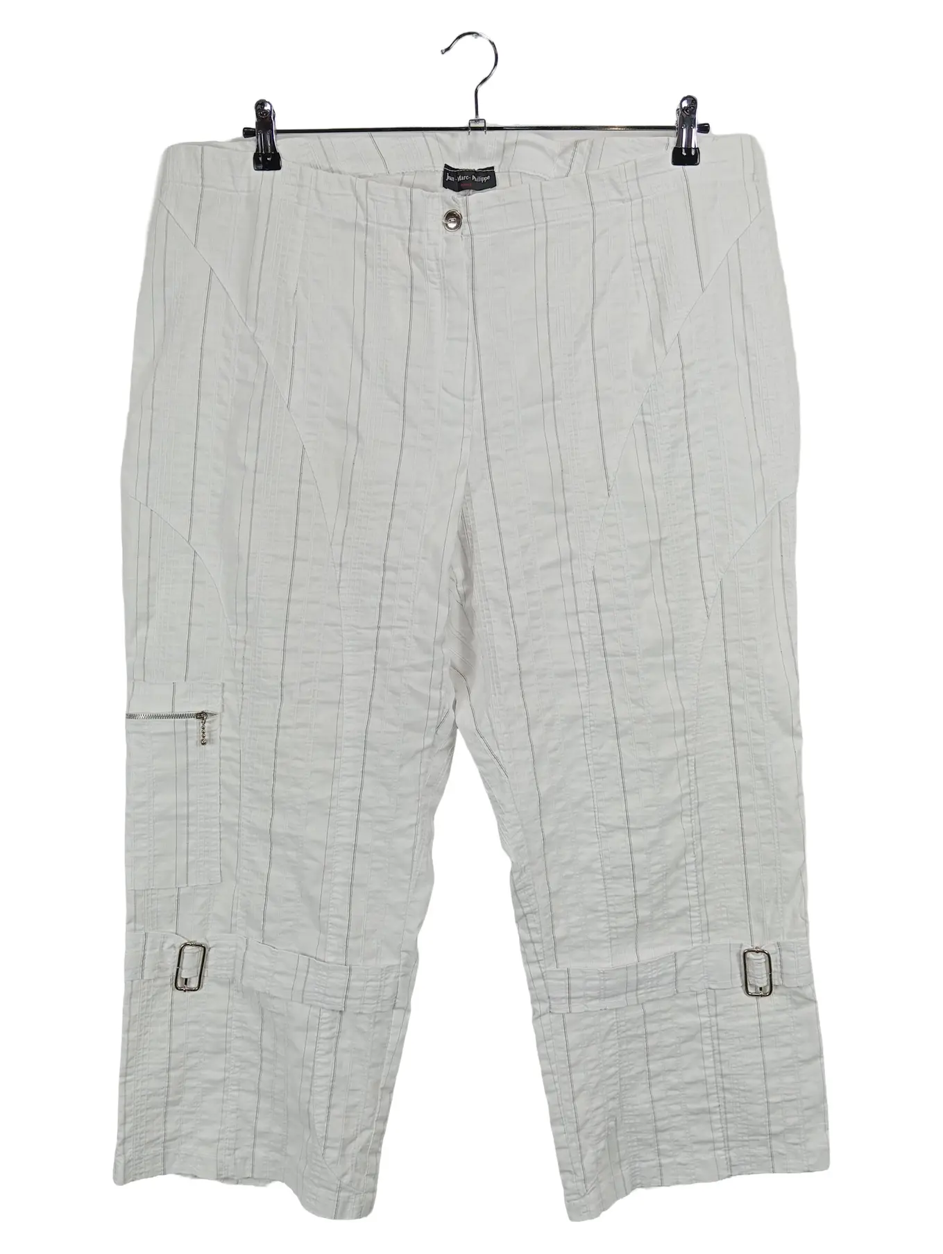 JEAN MARC PHILIPPE Damen Cargohose Größe 7 Weiß Casual