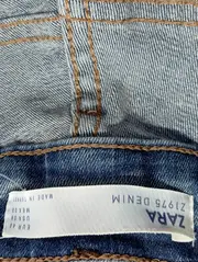 Vorschaubild 3 von Damen Destroyed Jeans Gr. 40 Blau Z1975 Denim mit Glitterstreifen