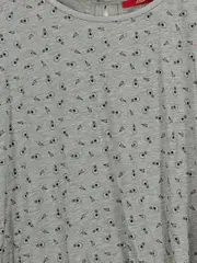 Vorschaubild 2 von Damen T-Shirt Gr. 46 Grau Grafisches Muster Casual