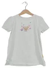 Vorschaubild 1 von Kinder T-Shirt Teddy-Motiv Gr. 122 Weiß Baumwolle Charmant