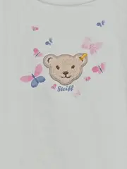 Vorschaubild 2 von Kinder T-Shirt Teddy-Motiv Gr. 122 Weiß Baumwolle Charmant