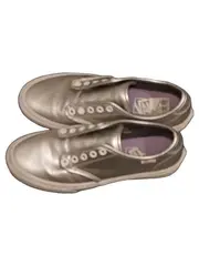 Vorschaubild 5 von Damen Sneaker Low Silber Metallic Leder Slip-On Gr. 37 Freizeit