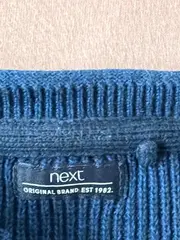 Vorschaubild 6 von Kinder Pullover Rippstrick Langarm Blau Gr. 104 Baumwolle