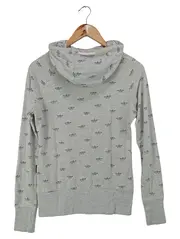Vorschaubild 2 von Damen Sweatshirt Grau 36/S Casual Hoodie Papierboote Muster