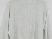 Vorschaubild 2 von Damen Pullover Gr. 36/S Weiß Casual Rippstrick