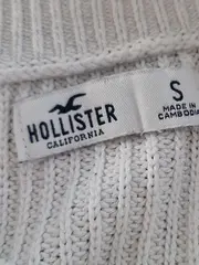 Vorschaubild 4 von Damen Pullover Gr. 36/S Weiß Casual Rippstrick