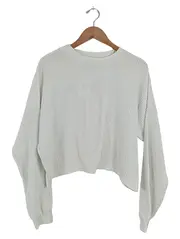 Vorschaubild 1 von Damen Pullover Gr. 36/S Weiß Casual Rippstrick