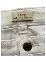 Vorschaubild 4 von Damen Jeans Hose Straight Leg Gr. 34 Weiß Casual Reißverschluss-Details