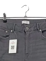 Vorschaubild 2 von Damen Jeans Skinny Fit Grau Gr. 42 Casual Stretch Hose