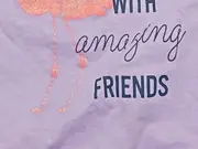 Vorschaubild 3 von Kinder T-Shirt Mädchen Kurzarm Lila Tiermotiv Glitzer Gr. 98