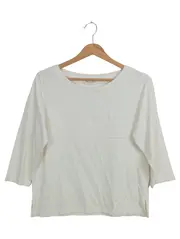 Vorschaubild 1 von Damen Langarmshirt Gr. 34/XS Weiß Casual Baumwolle