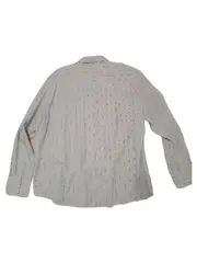 Vorschaubild 2 von Damen Bluse Gr. 40 Hellblau Gestreift Langarm Viskose