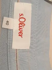 Vorschaubild 7 von Damen Bluse Gr. 40 Hellblau Gestreift Langarm Viskose