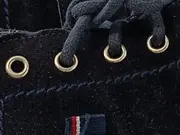 Vorschaubild 7 von Damen Stiefelette Wildleder Blau Gr. 37 Schnürung Reißverschluss