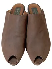 Vorschaubild 2 von Damen Plateausandalen Pantoletten Gr. 37 Braun Casual Modern