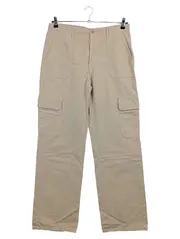 Vorschaubild 1 von Damen Cargohose Gr. 40 Beige Baumwolle Casual Freizeithose