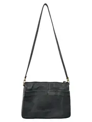 Vorschaubild 2 von Damen Umhängetasche Schwarz Leder Elegant Klassisch Schultertasche 27x20cm