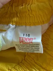 Vorschaubild 4 von Kinder Shorts Gr. 116 Gelb Baumwolle Casual Sommerhose