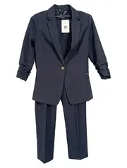 Vorschaubild 1 von Damen Hosenanzug Business Gr. 34/XS Blau Blazer Hose