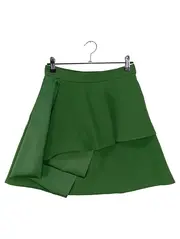Vorschaubild 1 von Faltenrock Damen Gr. 34/XS Grün Elegant Klassisch Minirock