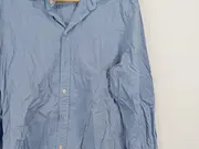 Vorschaubild 3 von Herren Freizeithemd Blau Gr. 50/L Baumwolle Casual