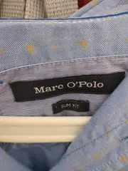 Vorschaubild 5 von Herren Freizeithemd Blau Gr. 50/L Baumwolle Casual