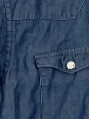 Vorschaubild 3 von Herren Freizeithemd Kurzarm Uni Blau Gr. 46/S Baumwolle