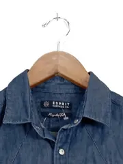 Vorschaubild 2 von Herren Freizeithemd Kurzarm Uni Blau Gr. 46/S Baumwolle