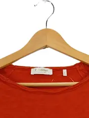 Vorschaubild 5 von Damen Langarmshirt Orange Gr. 36/S Baumwolle Casual
