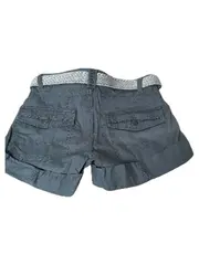 Vorschaubild 3 von Damen Shorts Cargo Gr. 32/40 Grau Baumwolle mit Gürtel