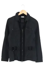 Vorschaubild 1 von Leichte Jacke Damen Gr. 38/M Schwarz Casual Baumwolle Übergangsjacke